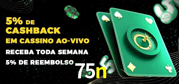 Promoções do cassino ao Vivo 75n